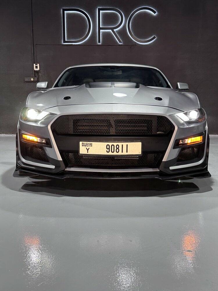 Ford Mustang Model Silver Convertible, 2020